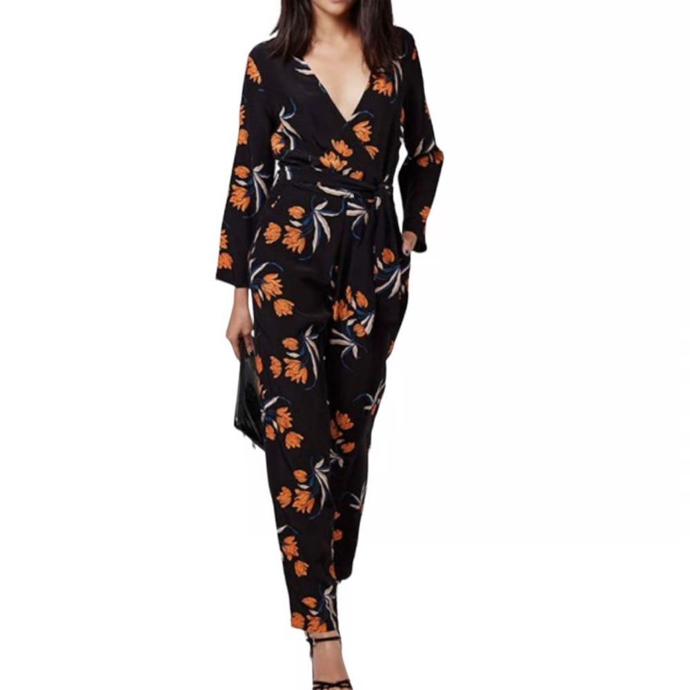 TOPSHOP floral jumpsuit